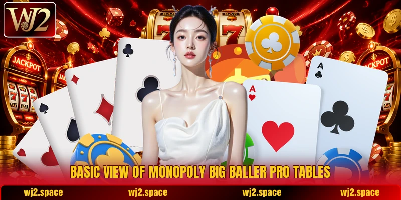 Basic view of Monopoly Big Baller Pro tables Basic view of Monopoly Big Baller Pro tables