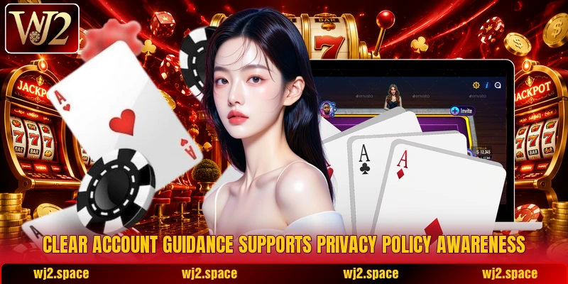 Clear account guidance supports privacy policy awareness Clear account guidance supports privacy policy awareness
