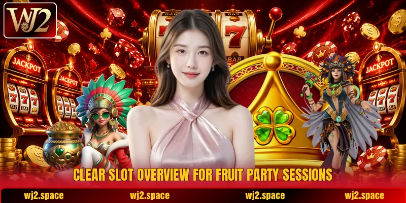 Clear slot overview for Fruit Party sessions Clear slot overview for Fruit Party sessions