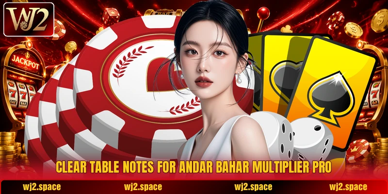 Clear table notes for Andar Bahar Multiplier Pro Clear table notes for Andar Bahar Multiplier Pro