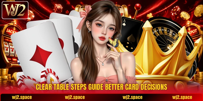 Clear table steps guide better card decisions Clear table steps guide better card decisions