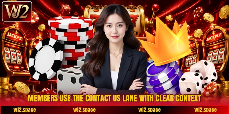 Members use the contact us lane with clear context Members use the contact us lane with clear context