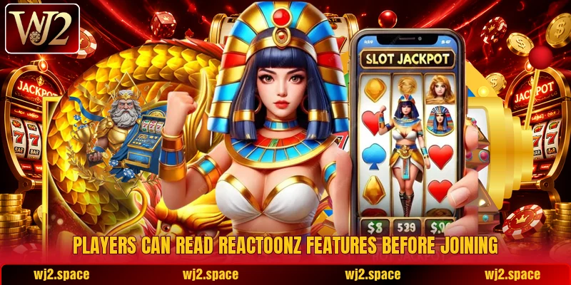 Players can read Reactoonz features before joining Players can read Reactoonz features before joining