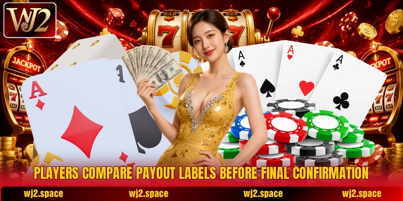Players compare payout labels before final confirmation Players compare payout labels before final confirmation