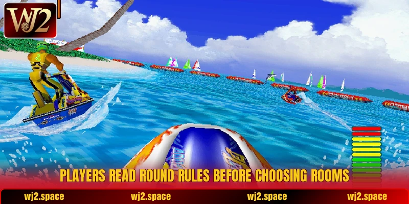 Players read round rules before choosing rooms Players read round rules before choosing rooms