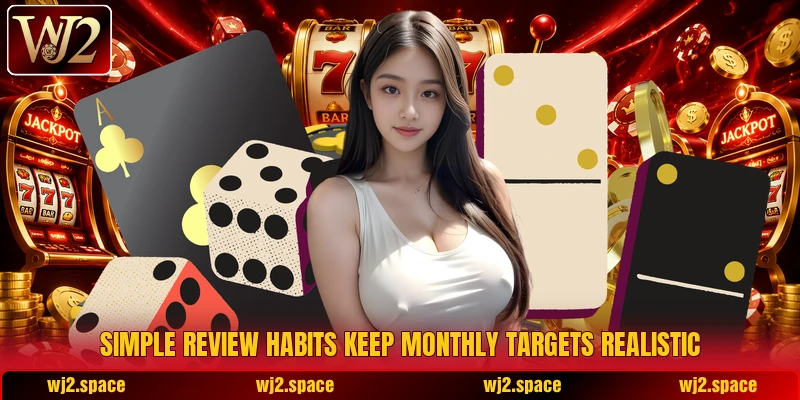 Simple review habits keep monthly targets realistic Simple review habits keep monthly targets realistic
